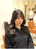 イメチェンヘアスタイル/ピンクベージュ/前髪カタログ
