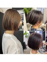 【ショート・ボブのスペシャリスト】1ミリにこだわる精密カット。小顔効果と360度美しいフォルム☆