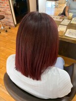ヴァンカウンシル 清須店(VANCOUNCIL)&nbsp;切りっぱなしボブ×セミロング ピンクブラウン