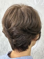 テントウムシヘアー(TENTOUMUSHI HAIR)&nbsp;ヴィラロドラオーガニックカラー＋似合わせカットで艶白髪染め