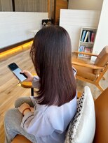 ヘアーブランドジン ティアラ(HAIR BRAND Jin Tiara)&nbsp;顔周りレイヤー×レッドブラウン【松山美容室】