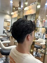 モア 下通店(MORE)&nbsp;毛流れパーマ/アップバング／ツーブロック