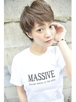 ヘアーリゾート マッシブ 大宮(MASSIVE) 透け感ミニボブショートウルフウェットヘア MASSIVE大宮