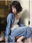 くせ毛ボブ