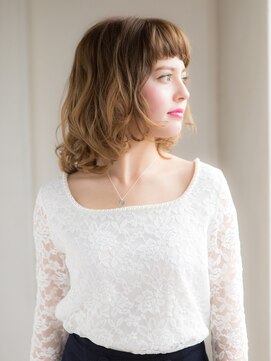 ファイブボックスヘアー 広島(five vox hair) 愛されウェーブセミディ