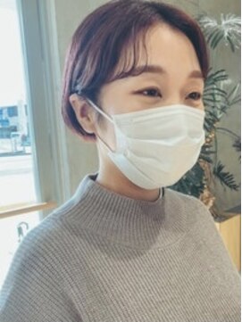 リコ(liko) センターパート×オレンジカラー