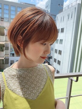 ロンド ストラーダ 心斎橋(Lond strada) ショート×ハイライト白髪ぼかし×マチルダボブ[心斎橋]