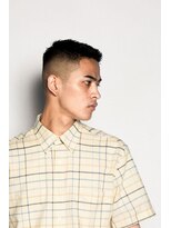 レンゲン(LENGEN)&nbsp;束感刈り上げビジネス七三ツーブロックアップバング６２