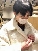 bibito ブルーブラック　ハンサムショート　刈り上げ　タイト
