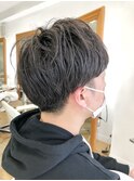 MEN'S HAIR センターパート ツイストスパイラル 韓国マッシュ