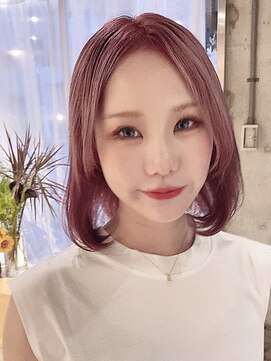 ムイミ(muimi) 【夏カラー☆ペールラベンダー】こなれミディ/ダブルカラー/学生