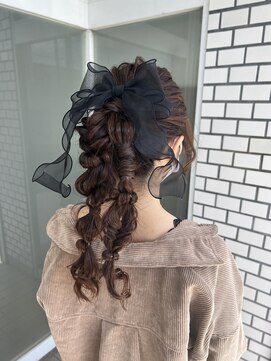 ステレオ ヘアデザイン 安城店(STEREO HAIR DESIGN) もこもこツインポニー☆（4月）