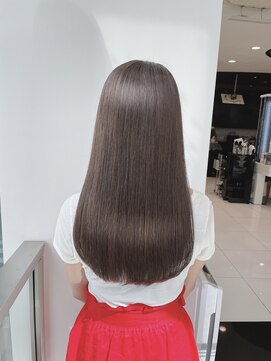 キュア 表参道(CURE) 黒髪/グレージュカラー/ココアベージュ/ヘルシーロング[表参道]