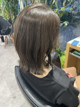 シェル 吉祥寺(shell) グレージュカラー/ボブウルフ/黒髪/ココアベージュ