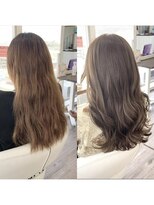 クラン ヘアーアンドスタジオ(CLAN hair & studio)&nbsp;ハイトーンエクステブリーチインナーミルクティーベージュ