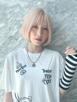 オブヘアーギンザ(Of HAIR GINZA)&nbsp;ペールピンク×まるみボブ