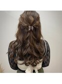【ハーフアップ】六本木/六本木駅/ヘアセット/早朝/結婚式