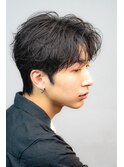 韓国ヘアカルマパーマコンマバングセンターパートワックスなし
