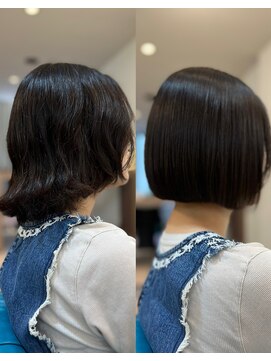 アメイズトーキョー 札幌大通(Amaz! tokyo) 小顔ネビージュワンレン/縮毛矯正/髪質改善/ツヤ髪/くせ毛