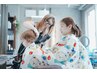 【お子様と】キッズカット+前髪カットor眉カットorツーブロメンテ 4400円