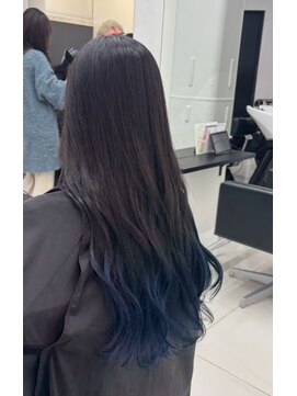 アライブ ハラジュク(ALIVE harajuku) 【ALIVE 夕貴】大人モテブルーグラデーションカラー