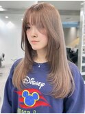 渋谷ミルクティーベージュハイトーンカラーヘーゼルベージュ30代