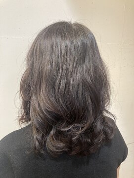 オーガニックマインド 坂戸 鶴ヶ島(organic+mind) 30代40代ミディアムレイヤーコテ巻き風