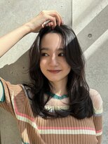 キーチェ 梅田中崎町(keych)&nbsp;レイヤーカット/髪質改善/オリーブベージュ/前髪カット