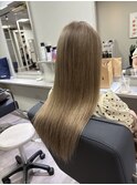 ダブルカラーでグレージュ