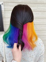 ユニヘアデザイン 徳島店(Uni. hair design) カラフルインナーカラー