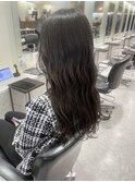 「暗髪透明感ミディ」