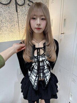 ☆今季大人気!ミルクティーベージュレイヤーロング