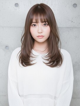 ロングレイヤー　顔周りレイヤー