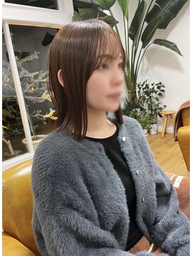 コムヘアー(COM HAIR) ボブ。縮毛矯正。