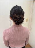 まとめ髪アレンジ　お出かけヘアセット　20代 30代