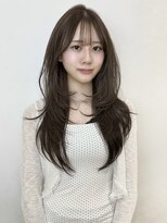 アクシス 栄店(`AXIS)&nbsp;平田/ワンホンレイヤー/ミルクティーブロンド/ダークブルー/栄