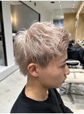 スパイキーショート/シルバー/似合わせカット/メンズカット
