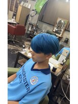 メノン 茨木店(Menon)&nbsp;派手髪　ブルーカラー　ブリーチ