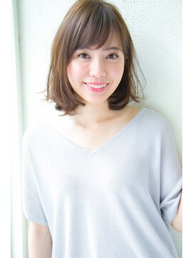 アンアミ オモテサンドウ(Un ami omotesando) 【Un ami】大人かわいい・小顔ワンサイドミディー 松井