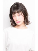 セミディボブ×シナモンベージュ【伊藤 雨潔】