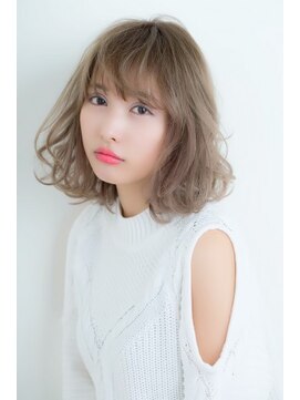 ルーチェ 府中(Luce) 外国人風とろみグラデーションカラー小顔ふわミディロブ