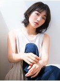 無造作カール外ハネボブ