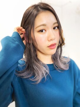 レーベル(LABEL) 【LABEL】ホワイトアッシュインナーカラー