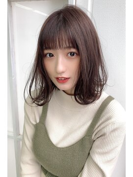 ハピネス 王寺店(Happiness) 20代 エアリーミディ くびれヘア 小顔カット