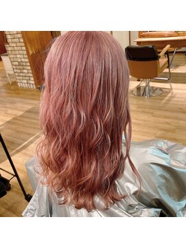 ラフィス ヘアー センス 広島袋町店(La fith hair SEnSE) ピンクのようなベージュのようなカラー