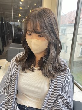 アクアオモテサンドウ(ACQUA omotesando) ＊ブリーチなしグレージュカラー×インナーカラーグレーベージュ