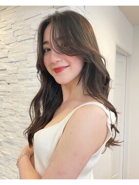 ノラキチジョウジ(NORA KICHIJOJI) #レイヤーカット#ロングヘア#くびれヘア#前髪なし#かきあげ前髪