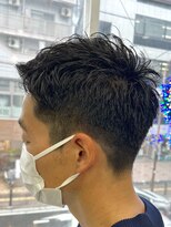 ヘッズ 本八幡店(HEADS)&nbsp;MEN'S HAIR  センターパート　ツイストスパイラル　コンマヘア