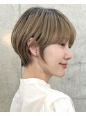 大人美人ショート×ハイトーン