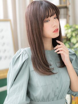 カバーヘア ブリス 戸田公園西口店(COVER HAIR bliss) モノトーングレージュ大人かわいいロングh3戸田公園20代30代40代